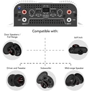 Taramps TS 800x4 Car Audio Multichannel Amplifier 800 Watts Rms 2 Ohms 4 Channel 2 Bridged Channel Full Range Crossover, RCA/High Level Input, Class D