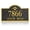 Golden, variant on Address Plaque 1/4‘’ Thick - Personalized House Number Sign Plaque,Address Sign,House Address Numbers for Outside House,Fence,Drive Way,Apartment Metal No Fading 2-Line Large Options Old Century