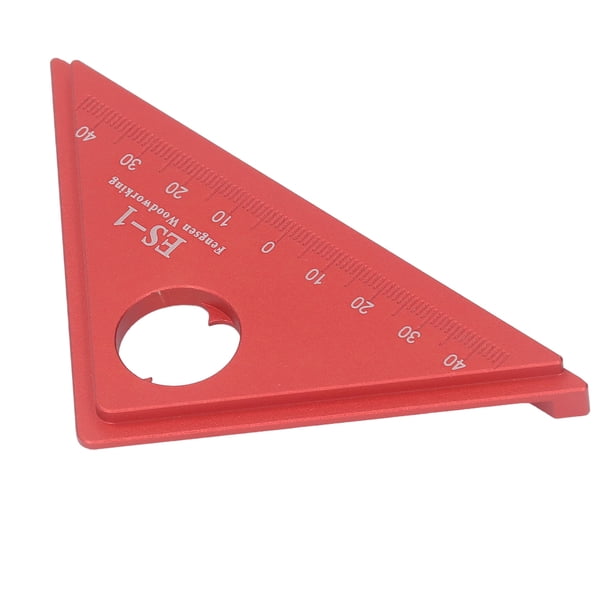 Escuadra De Carpintería, Escala Métrica Oxidada De Alta Precisión, Regla De ángulo De 45 Grados, aleación De Aluminio, Antideformación Para Proyectos De Bricolaje