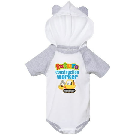 

Inktastic Future Construction Worker Outfit Gift Baby Boy Bodysuit
