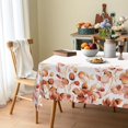 thumbnail image 3 of Orange Eucalyptus Leaves Fabric Waterproof Oxford Tablecloth,Rectangle Watercolor Wrinkle Oil-Proof Resistant Table Cover for Dining Table, Buffet Parties and Camping,Mint color60 x 120", 3 of 6