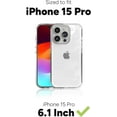 thumbnail image 3 of ZAGG Crystal Palace iPhone 15 Pro Clear Phone Case - Drop Protection (13ft/4m) Anti-Yellowing & Scratch-Resistant iPhone Case Wireless Charging Compatibility, 3 of 9