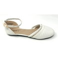 thumbnail image 2 of Victoria K Women's Basket Weave With Braid Straps Ballerina Flats, 2 of 5