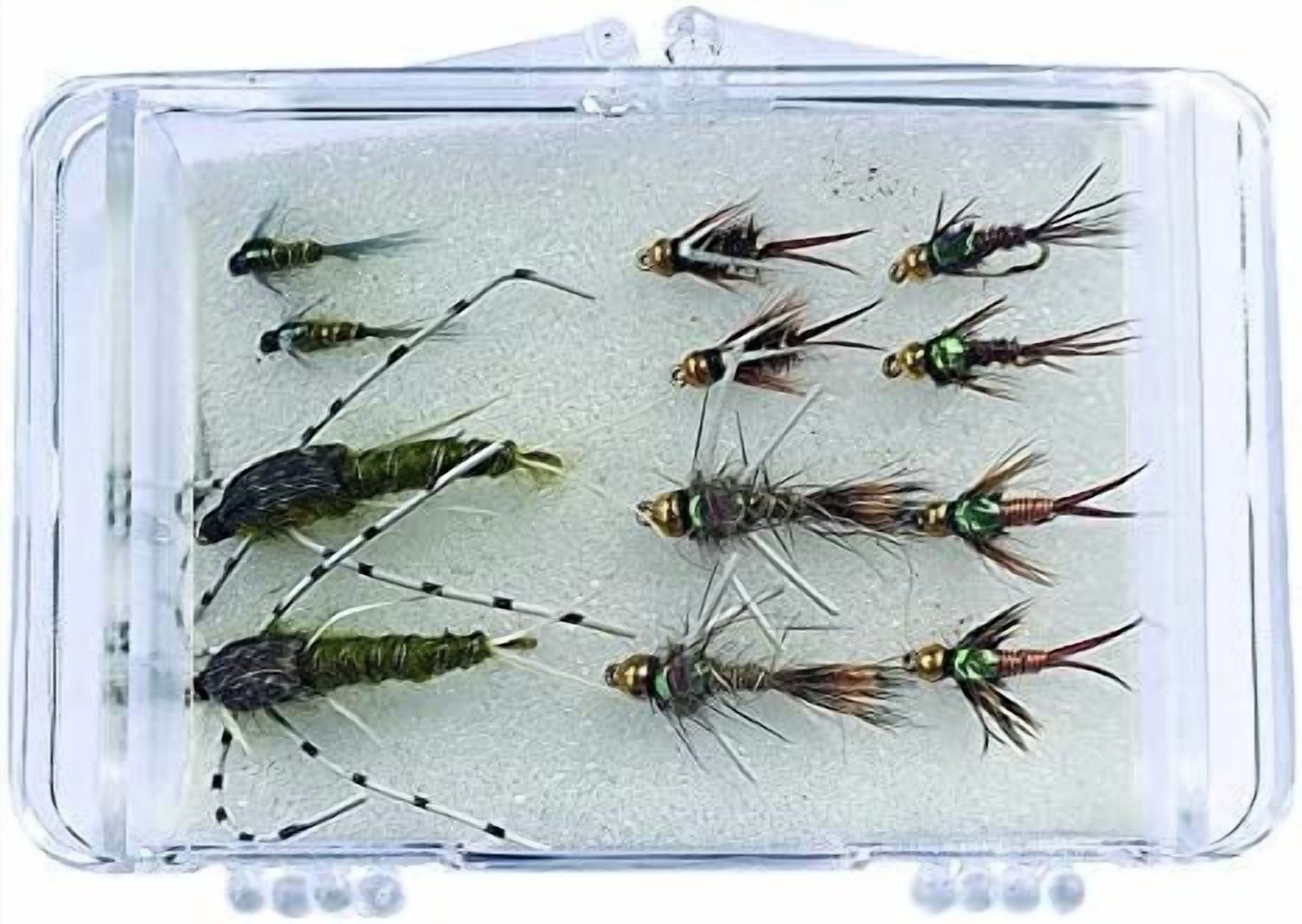 Western Nymph Fly Selection for Fly Fishing. 12 Trout Flies