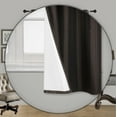 thumbnail image 2 of EVITA BROWN 1-Piece Tropical Leaves Room Darkening Block Light Grommet Top Printed Window Curtain Panel 37"W X 63"L, 2 of 5