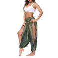 thumbnail image 3 of Txlixc Pantalones de entrenamiento para mujer, estampado digital bohemio, pantalones de yoga sueltos con lado dividido Txlixc Estilo de ocio, 3 of 9