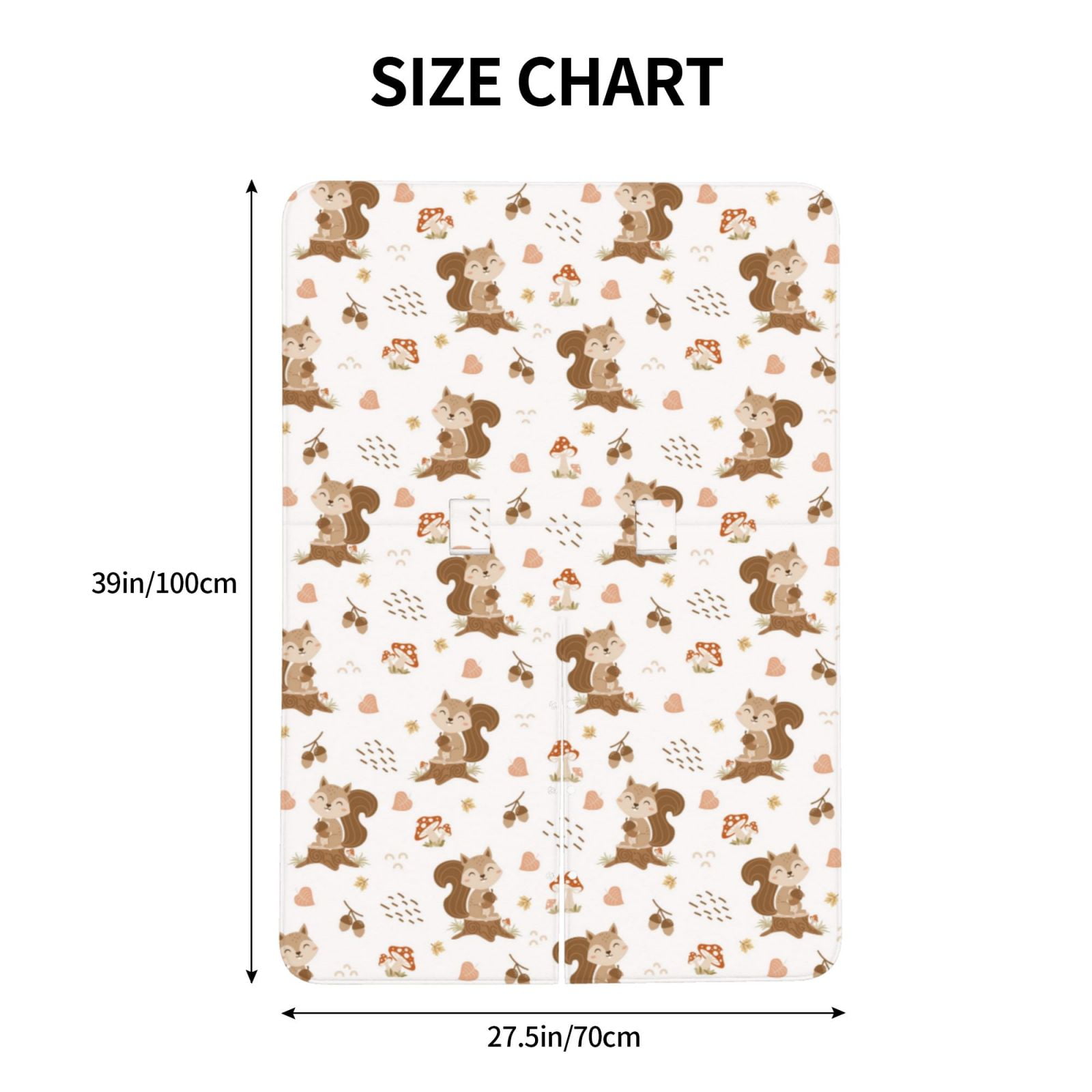 Naloa Fall Squirrel Baby Car Seat Cover, Breathable Baby Carrier Cover, Multiuse Baby Carrier Cover & Nursing Breastfeeding Cover