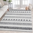 thumbnail image 2 of 3' x 5' Moroccan Boho Geometric Area Rug - Non-Shedding Machine Washable Non Slip Foldable Distressed Tribal Carpet for Living Room Bedroom Dining Room Entryway Home Office, 2 of 6
