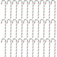 thumbnail image 3 of 12/24/30 Pcs Christmas Candy Cane Ornament Plastic Christmas Tree Hanging Decoration Twisted Crutch Candy Canes for Xmas Home Indoor Outdoor Party Decor, 3 of 7