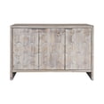 thumbnail image 5 of Farmhouse 3 Door Accent Cabinet, Three - Height Shelves - Meets Storage Needs in Office, 5 of 7