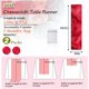 thumbnail image 2 of Camino de mesa de gasa roja (paquete de 2), 89 cm, estilo bohemio, de 304 cm de largo, rústico, transparente, para baby shower, boda, despedida de soltera, cumpleaños, decoración de mesa., 2 of 5