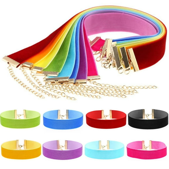 SmartBy Fashion Wide Soft Velvet Choker Lady Party Nightclub Necklace Gothic Jewelry