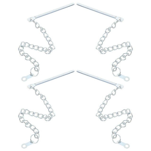 LITINKIMI 4Pcs Patio Umbrella Pin Chain Replacement Plated Silver Secure Locking Stabilizer Accessory