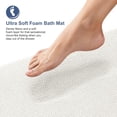 thumbnail image 2 of Thick Memory Foam Bath Mat Rug 24x16, Extra Soft Absorbent Bathroom Rug, Quick Dry Bath Mats, Non-Slip, Machine Washable Carpet for Bathroom, Tub and Shower, Home Decor Accessories, Beige, 2 of 6