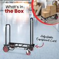 thumbnail image 2 of Chariot d'Équipement Pliable Compact Ajustable - Chariot Multi-Usage Convertible 8-en-1 avec Roues R-Trac - Extensible jusqu'à 25,24 Pouces à 40,24 Pouces - Pyle PKEQ38, 2 of 7