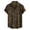 Light Brown, variant on Mens Vintage Printed Shirt Short Sleeve Button Down Tops Casual Floral Summer Beach Shirt S