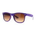 thumbnail image 1 of Classic Iconic Pop Color Horn Rim Sunglasses Purple Brown, 1 of 4
