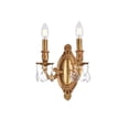 thumbnail image 6 of Rosalia 2 light Dark Bronze Wall Sconce Clear Royal Cut Crystal, 6 of 7