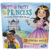 Pretty Pretty Princess Board Game, Kids Jewelry Dress-Up Board Games for 2-4 Players, Ages 5+