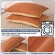 thumbnail image 5 of Juego de 2 Pillow Shams Tamaño Estándar 19x29in | Fundas de almohada de algodón suave y transpirable Cierre de envoltura Multicolor | Accesorio de ropa de cama decorativa duradera para sofá de, 5 of 6