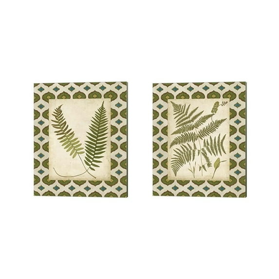 Metaverse Vision Studio 'Moroccan Ferns' Canvas Art (Set of 2)