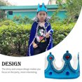 thumbnail image 4 of Sonducket Sombreros de fiesta para festivales de Halloween, gorra decorativa, tocado brillante bonito, puesta en escena, vestido, accesorio Disfraces de disfraces Azul, 4 of 6