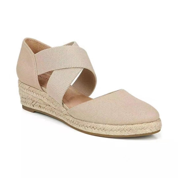 Espadrille Wedge Sandals for Women Dressy Summer Elastic Cross Strap Closed Toe Platform Sandals Solid Casual Comfortable Ladies Fisherman Shoes Wedge Heel Platform Sandals Shoes for Women Girls