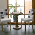thumbnail image 3 of Chair Covers Abstract Gray Black off White Dining Chair Slipcovers Oil Painting Stretch Removable Chair Seat Protector Party Decoration Set of 6, 3 of 6