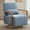 Blue, variant on Arouseden 29.7" Wood Swivel Accent Chair with Wood Arms,Small Blue Accent Chairs with Wood Arms,Mid Century Modern Swivel Chair for Living Room,Linen