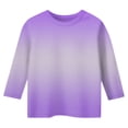 thumbnail image 4 of Ccpelsie Girls Casual Long Sleeve Shirts Loose Ruffle Tunic Tops Smocked Blouses(Purple,12-13 Years), 4 of 5