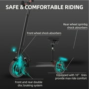 Electric Scooter with Seat for Adults,35 MPH MAX Speed ,1200W Foldable Escooter, 10 inch Street Tire,UL2272