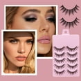 MVNSFEW Fluffy Dense Curly Natural Slim Fairy False Eyelashes Eyelashes