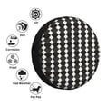 thumbnail image 2 of ZNDUO Black Abstraction Seamless Pattern Spare Tire Cover, Universal Spare Tire Wheel Covers 17 inch, 2 of 8