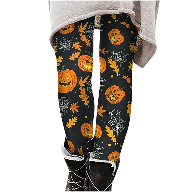 Printed Leggings Halloween Leggings At Walmart Haunted Leggings