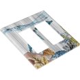 thumbnail image 3 of PRIYAL Turtle Ocean Coral Aquatic Plants Rustic Wooden Plank Double Rocker Wall Plate Decorative Switch Plate Cover Electrical Faceplate for Home Decor, 3 of 8