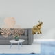 thumbnail image 2 of Decoración De Pared De Madera Con Hojas De Palma Tropicales Y Estatua De Elefante En Resina. Escultura Creativa De Animal De La Selva Para Dormitorio, Baño O Estante De TV., 2 of 8