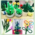 thumbnail image 7 of 100 Pieces Pipe Cleaners Chenille Stem, Solid Color Pipe Cleaners Set for Pipe Cleaners DIY Arts Crafts Decorations, Chenille Stems Pipe Cleaners (Green), 7 of 7