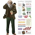 thumbnail image 1 of Charles Darwin Quotable Notable - Die Cut Silhouette Greeting Card and Sticker Sheet, 1 of 4