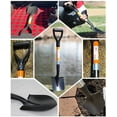 thumbnail image 3 of Ashman Mini Round Shovel - 27 inches in Long Orange Metal Round Shovel D Grip Handle (1 Pack), 3 of 7