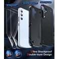 thumbnail image 2 of LeYi For Galaxy A54 Phone Case with Built in 2 Pack Screen Protector, Silicone Shockproof, Black, 2 of 7