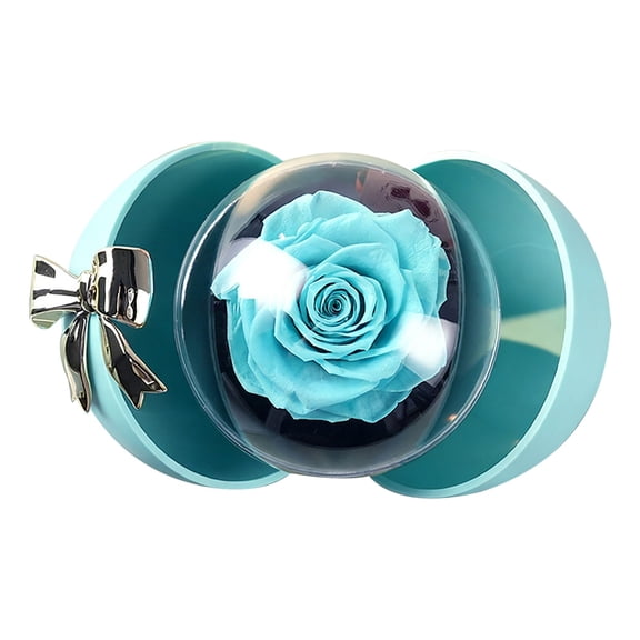 Dual Surprises Proposal Ring Box with Forever Rose, Ngxiha Novel Bow Jewelry Ring Box Surprise Gift Box Rose Ring Box for Wedding, Valentines Day Ring Gift Box Ring Case (Without Accessories)