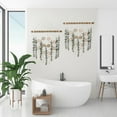 thumbnail image 7 of Bathroom Decor Artificial Eucalyptus Greenery Hanging Wall Decor Faux Eucalyptus Leaves Hanging Plant on Wooden Stick with Wicker Ball Rustic Farmhouse for Bedroom Nursery Boho Wall Decorations, 7 of 7