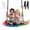 Rainbow, variant on edx 40" Flying Saucer Swing for Kids, 33"-63" Adjustable Height Tree Swing with 4 Detachable Velcro Flags, Outdoor Swing Sets for Backyard, Rainbow