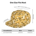 thumbnail image 4 of Kdxio Daisies Flowers Print Snapback Hat for Men Women,Adjustable Baseball Cap, 4 of 7