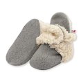 thumbnail image 2 of Zutano Unisex Cozie Fleece Baby Booties with Organic Cotton Lining, Newborn Essentials, 6 Months, Gray Furry, 2 of 10