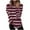 Red, variant on Enjoytime Womens Sweatshirt Striped Printed Long Sleeve Pullover Tops Fall Winter Casual Lightweight Basic Crewneck Sweatshirts Beige M