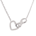 thumbnail image 1 of Collar con Dije de Corazón e Infinito LuckyLy acero inoxidable UNITALLA, 1 of 8