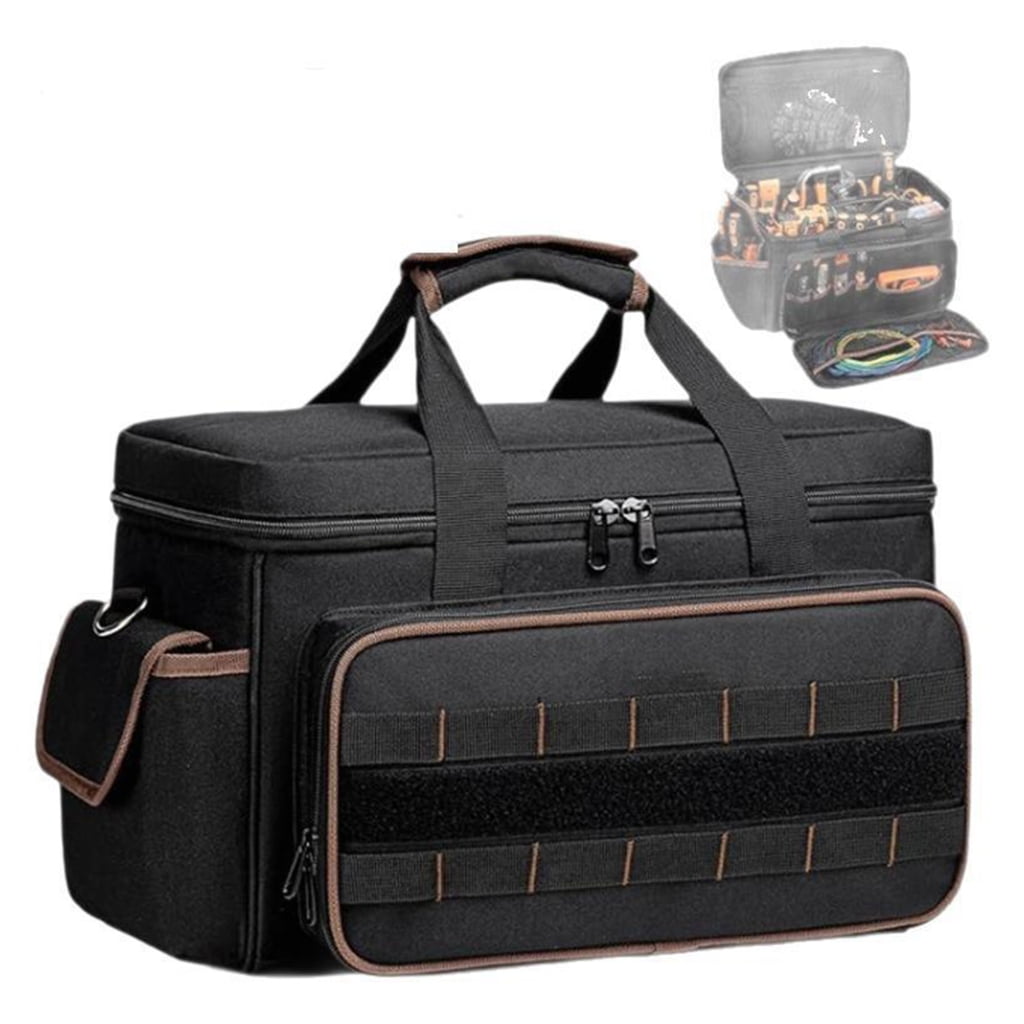 Large Capacity 14Inch Rugged Tool Storage Bag With Multiple Compartments
