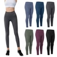 thumbnail image 3 of Bosleyshop Women's High Waist Yoga Pants Tight Stretch Workout Pants Running Sports Leggings Hip Lifting Fitness Pants, 3 of 11