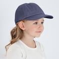 thumbnail image 5 of Ulanda Toddler Boys Baby Girls Baseball Hats Kids Boy Caps Toddler Sun Hats for Summer Adjustable Size for 6M-6Y (Navy, 1 Years), 5 of 9
